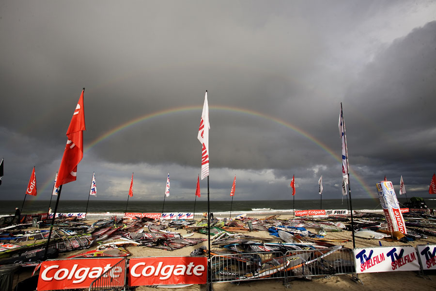 S07 ls Rainbow over the contest site this morning Rainbow ovre the contest site this morning