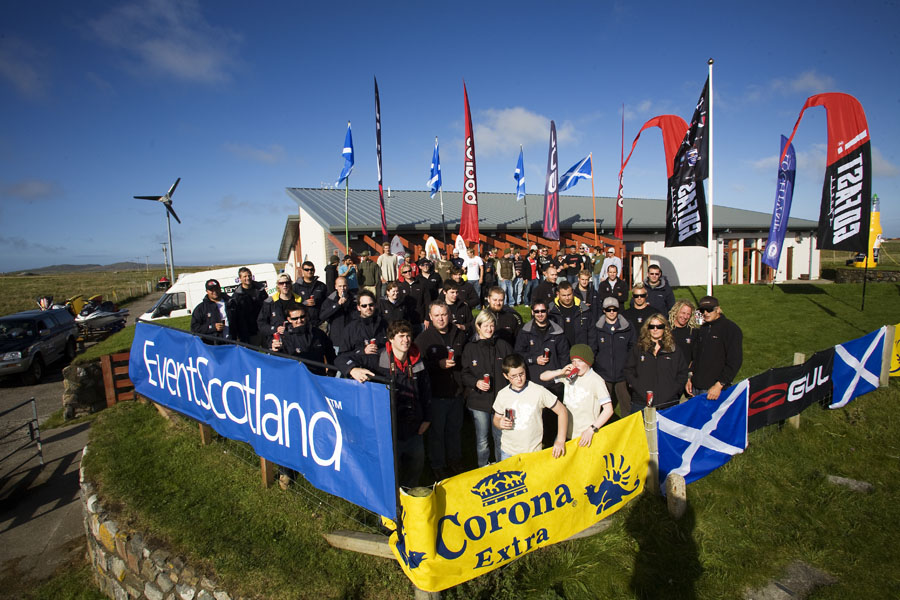 The crew and sailors ready for action at the event HQ
