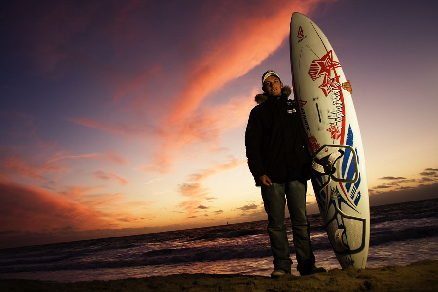 Victor Fernandez takes in the Sylt sunset