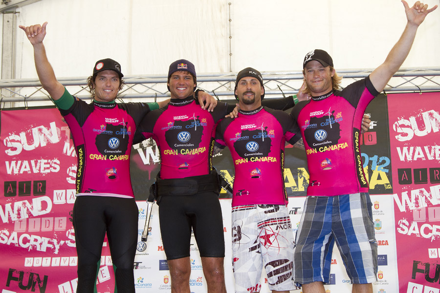 GC12 wv men's top four celebrate Men's top four celebrate