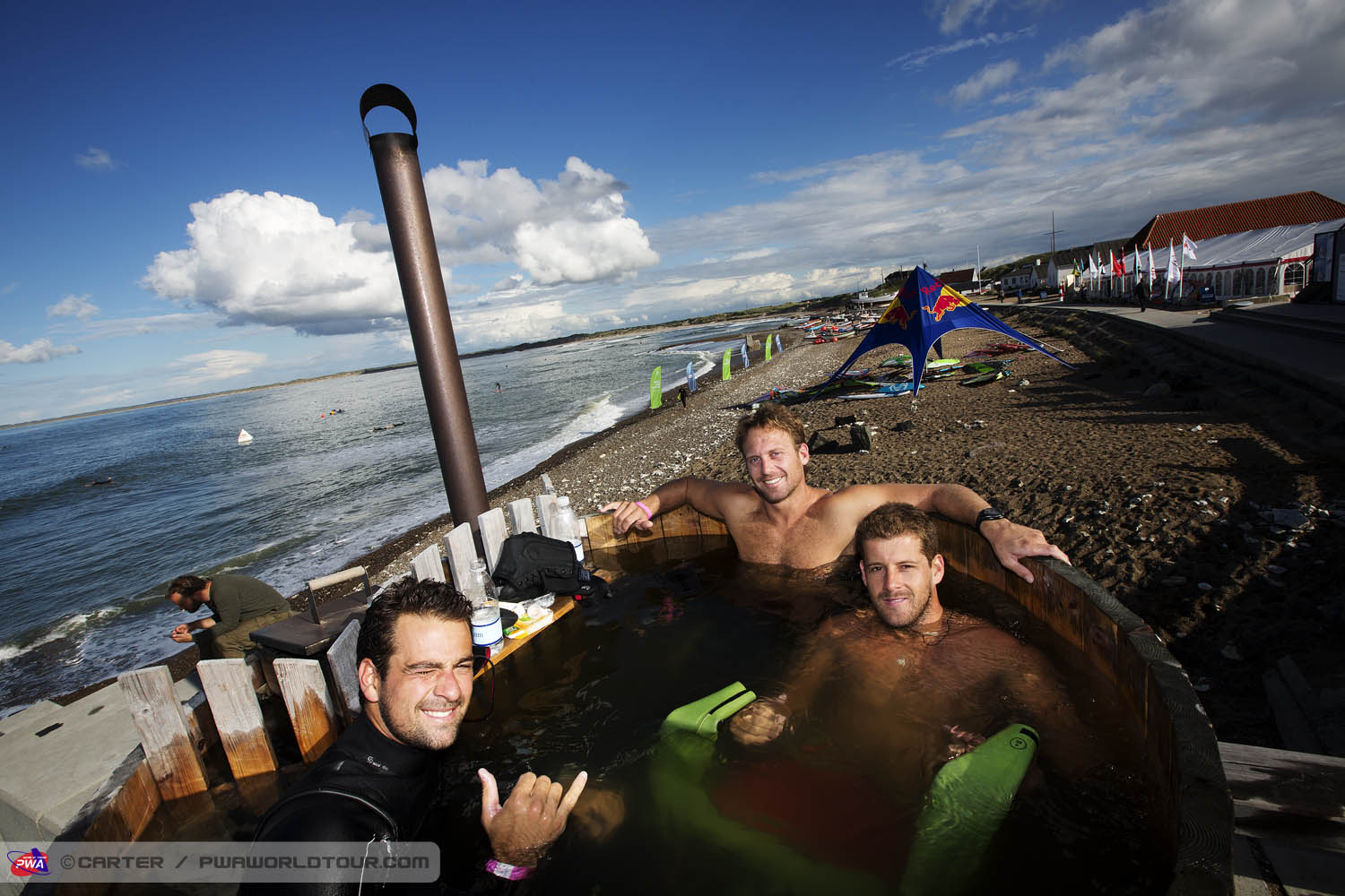 D13 ls Warming up in the hot tub Warming up in the hot tub