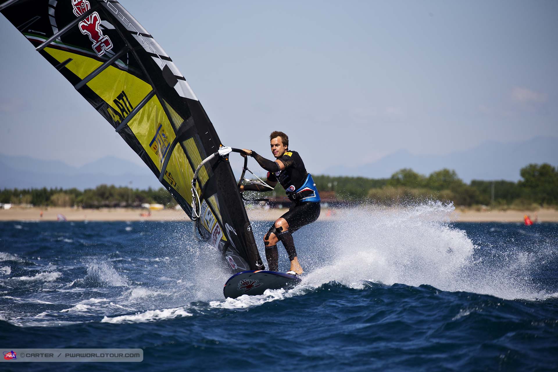 Menegatti in the turn