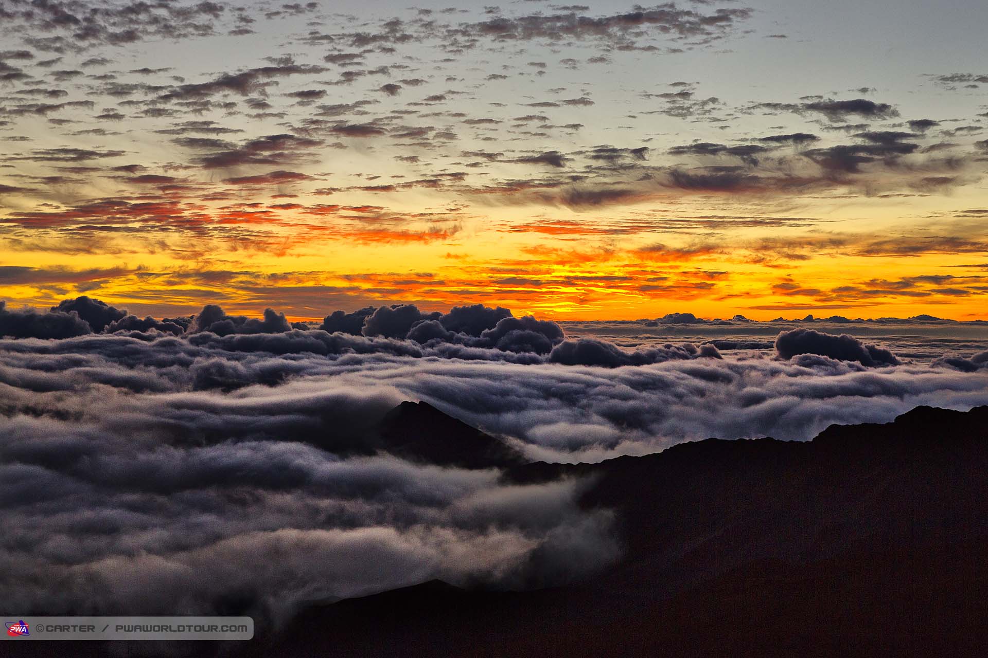 Volcanic sunrise
