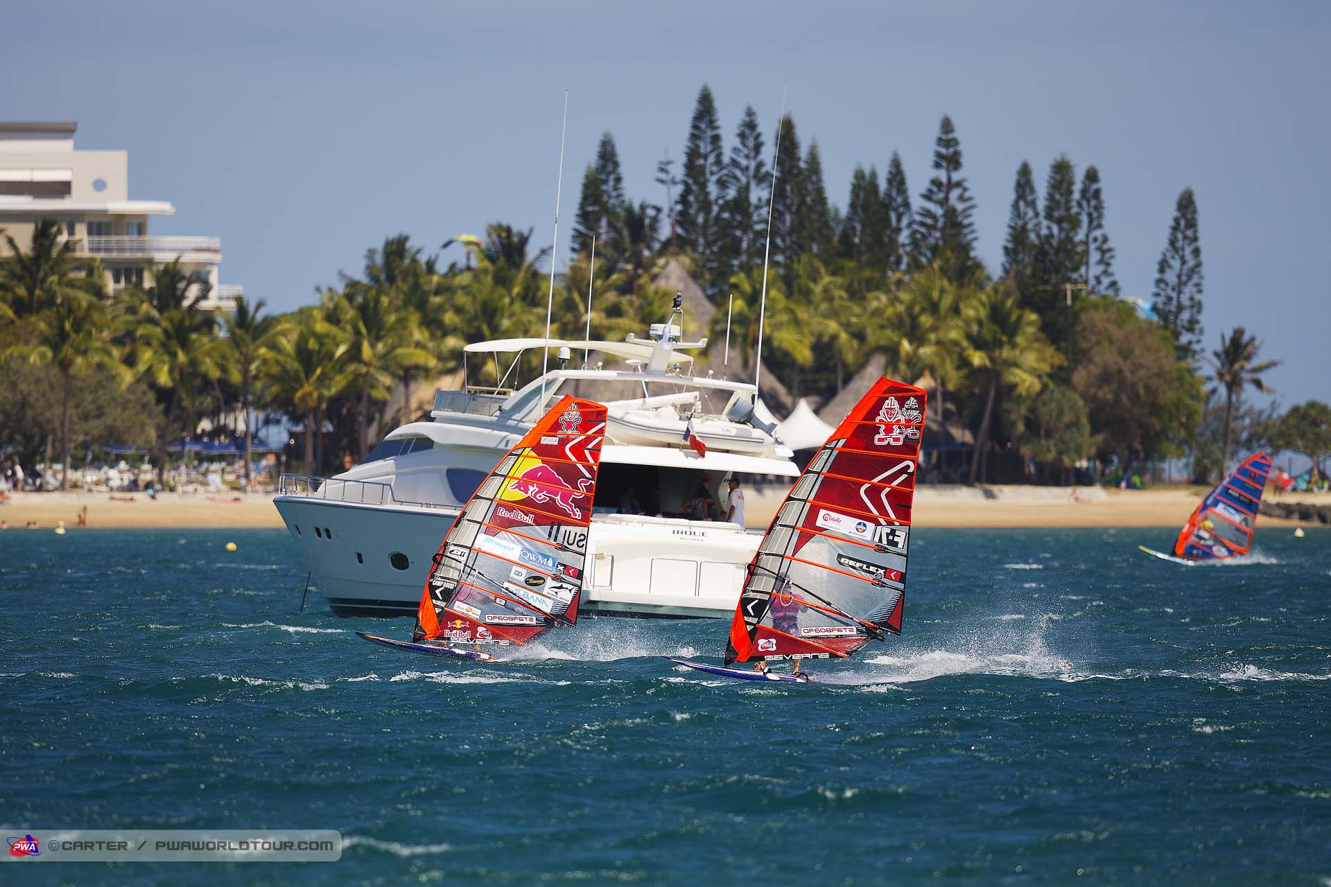 Bjorn and Cyril drag racing