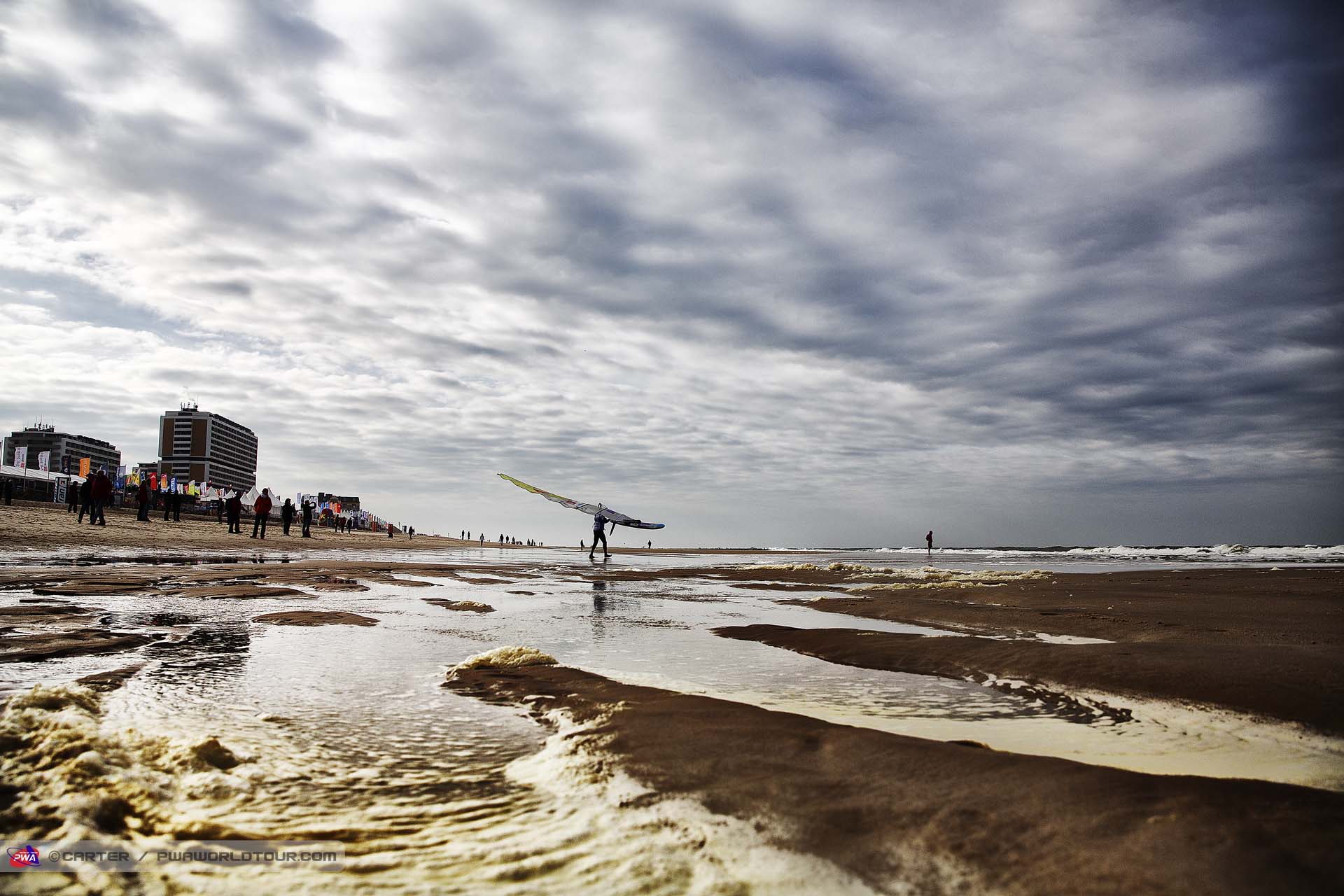 Josh Angulo tests the water