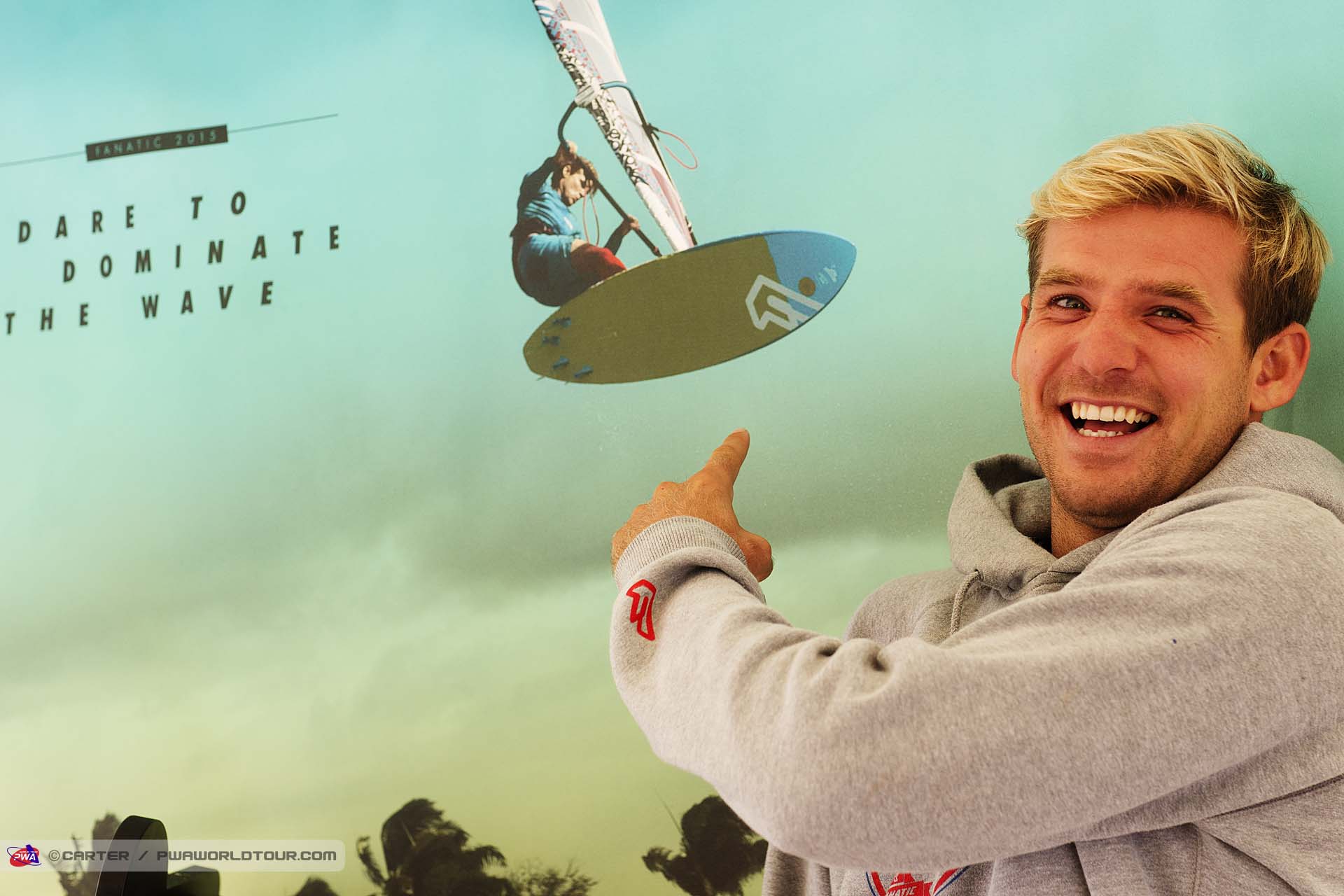 Adam Lewis checks his shots