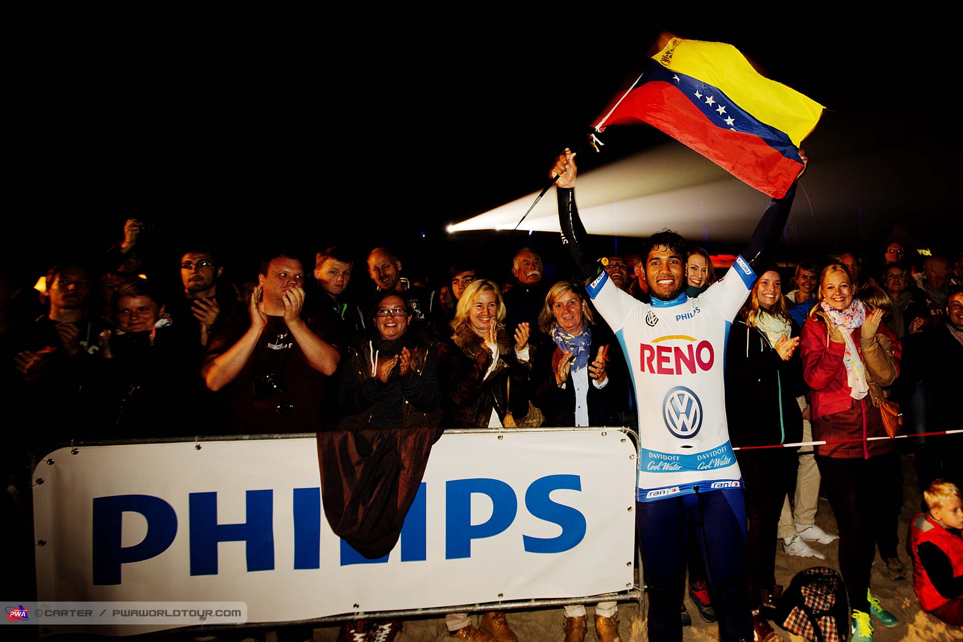 Gollito flying the flag