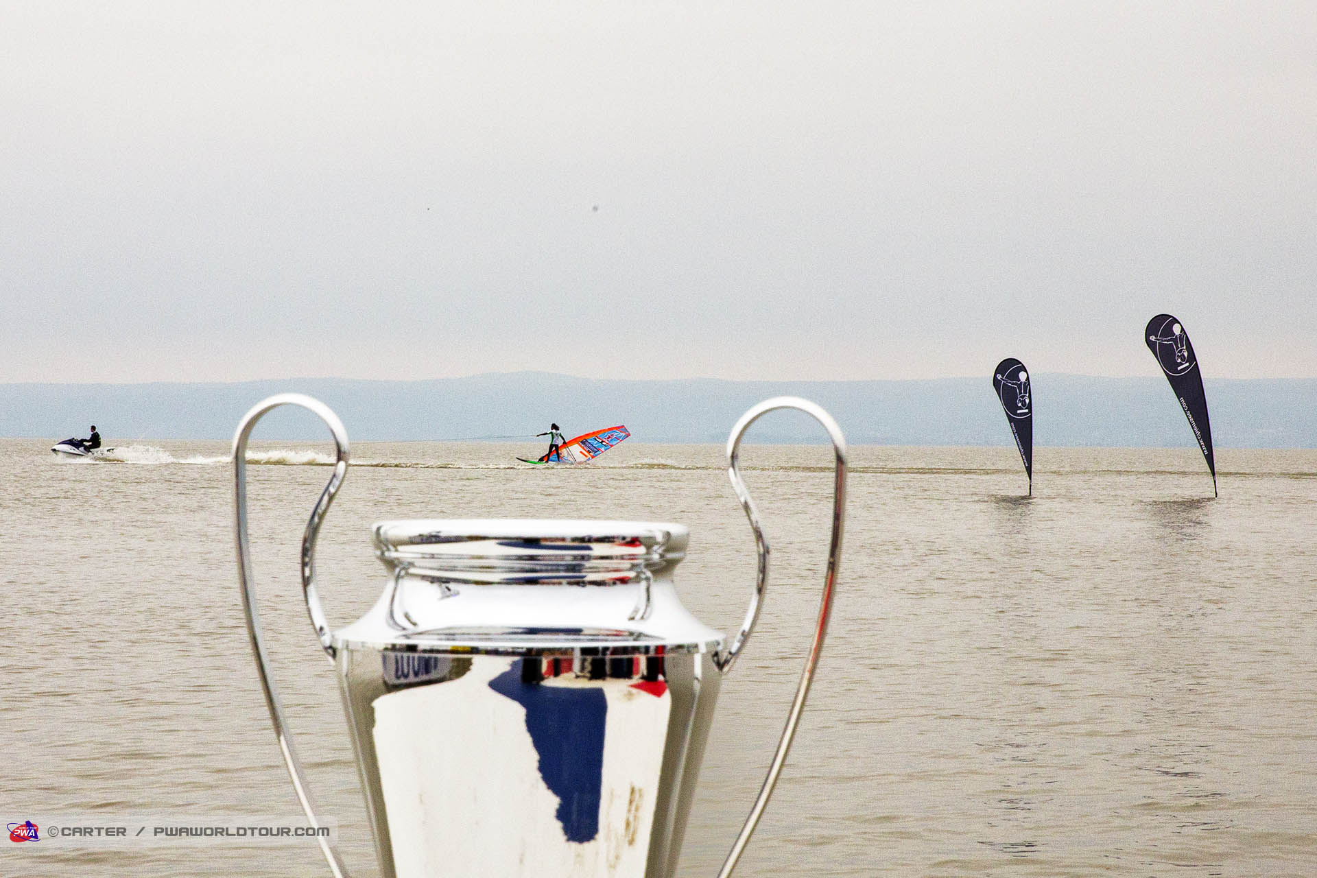 Kiri chasing the trophy