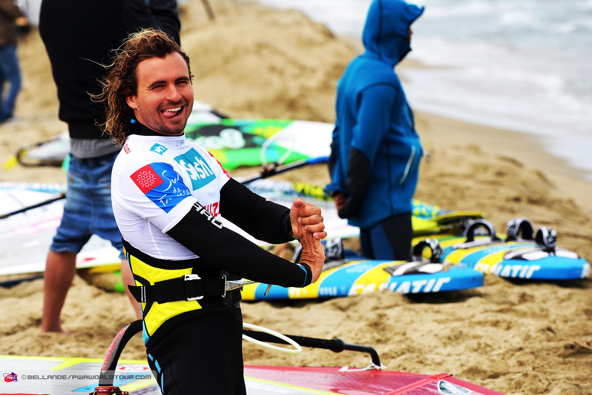 Philip Soltysiak stretching