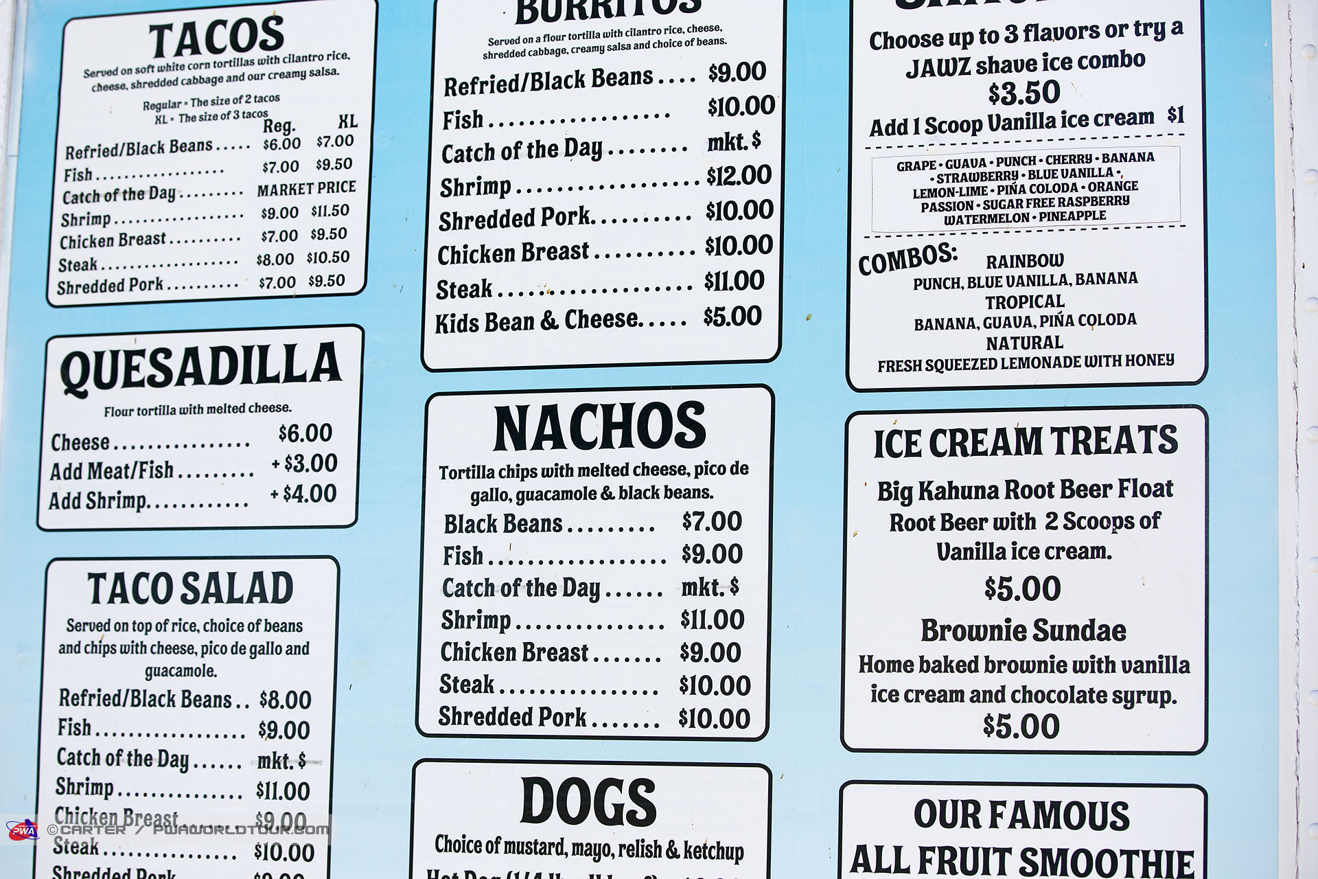 Maui Menu