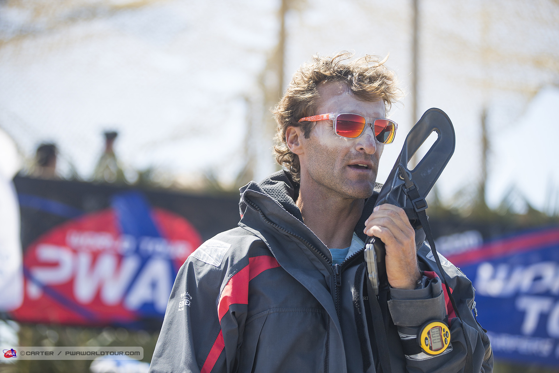 Race director at work