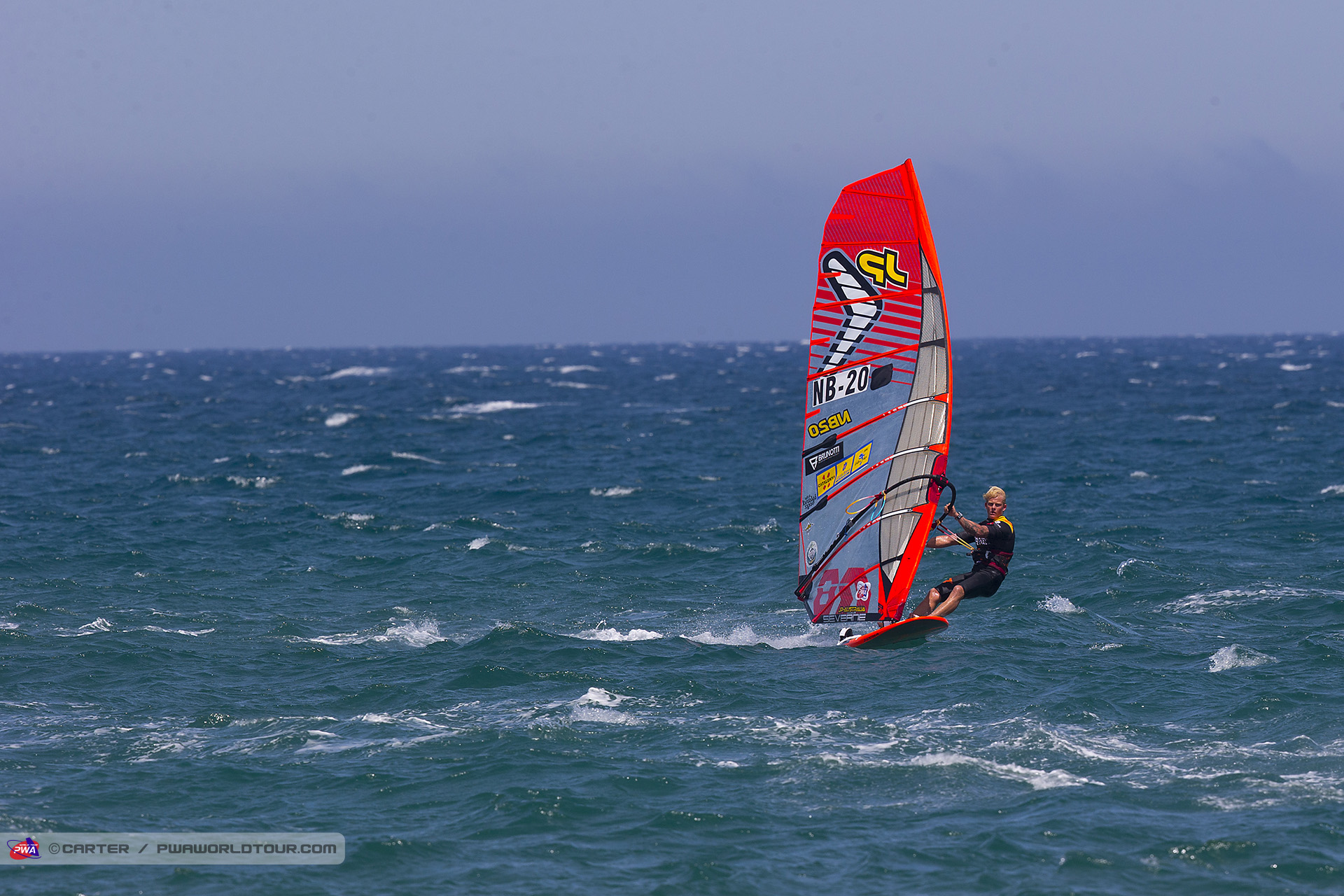 Amado heads across the finish