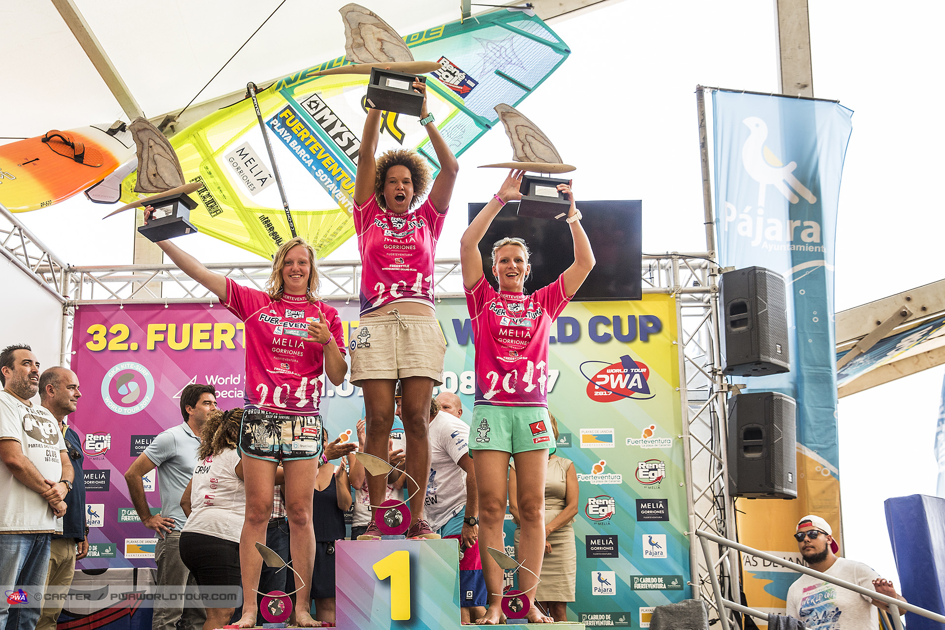 PWA Womens freestyle top three 2017