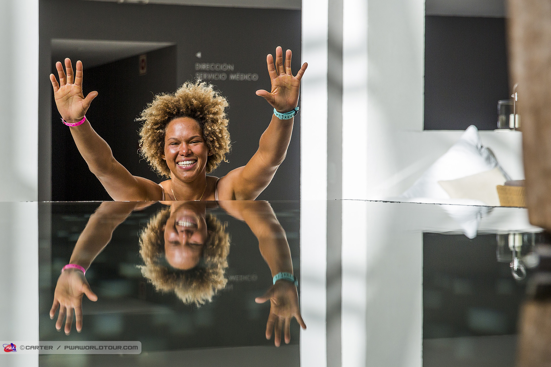 Sarah Quita celebrates title 10