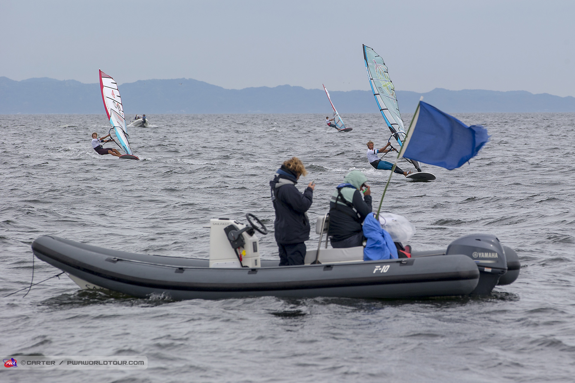 Headed for the finish