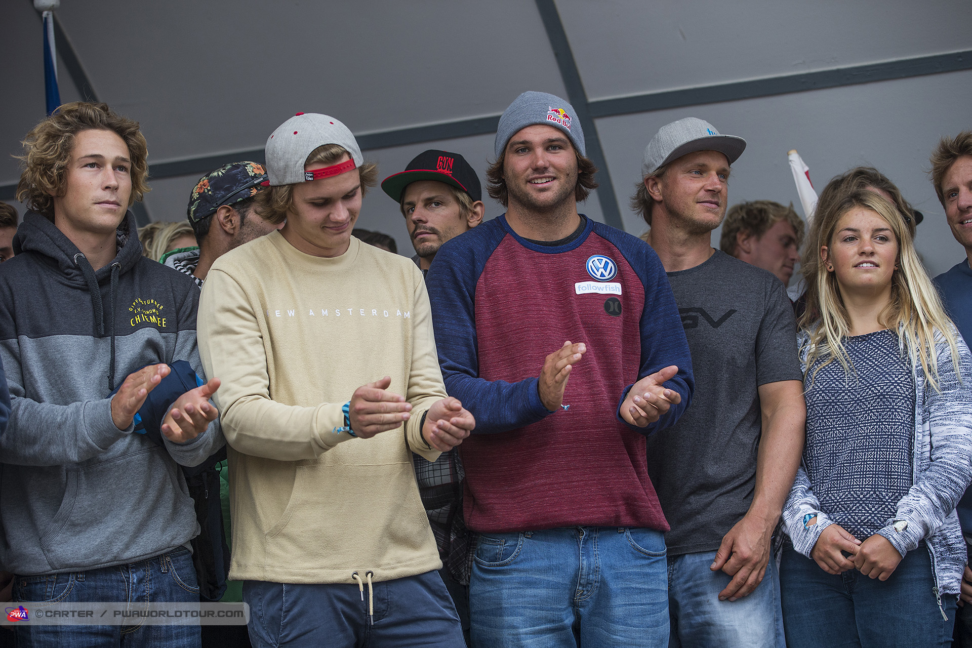 Team Germany on stage