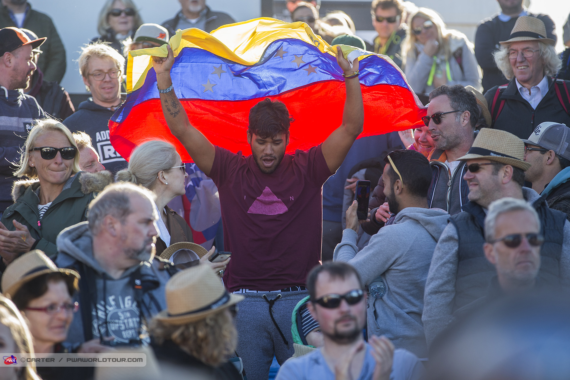 Gollito flys the flag