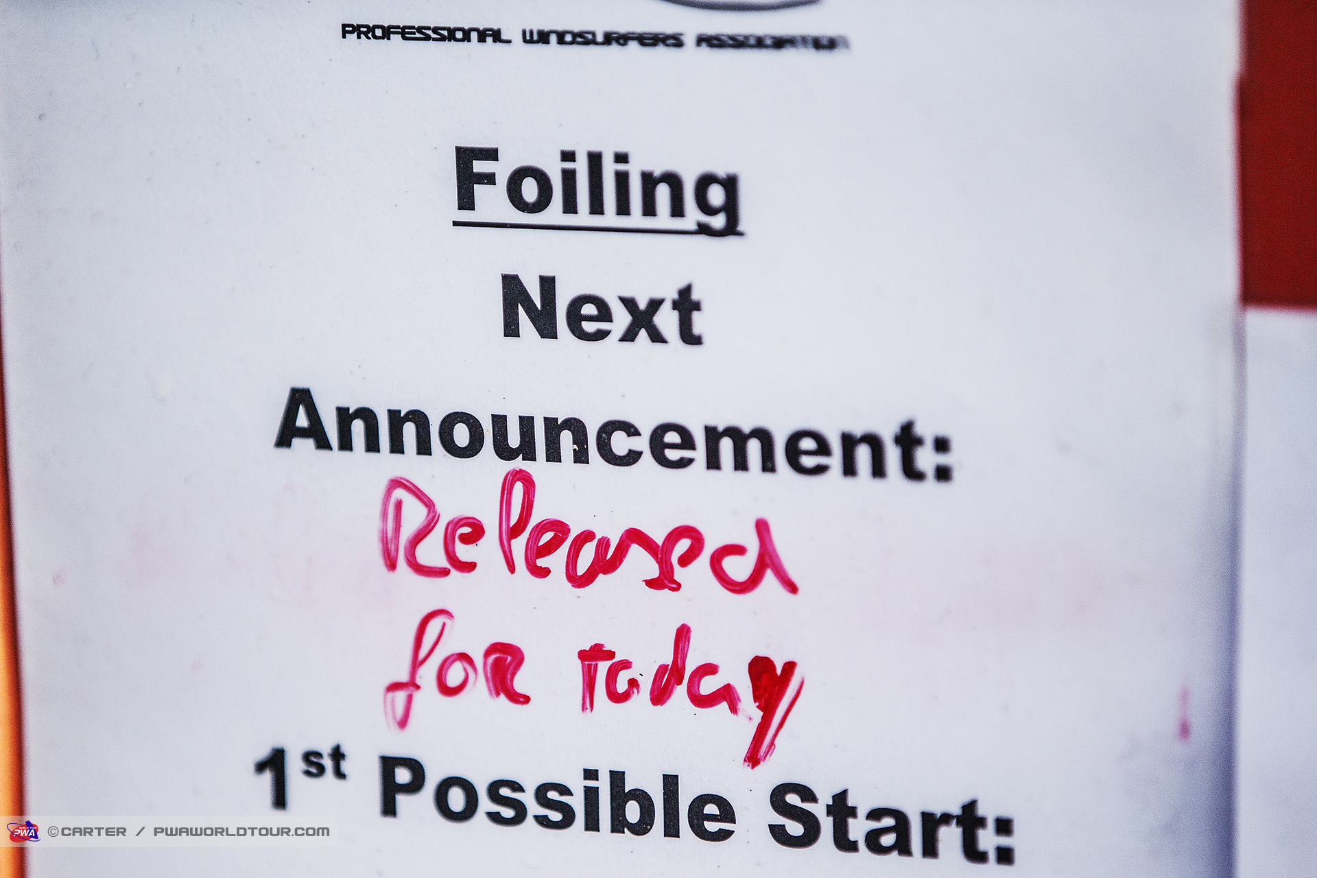 Too stormy for foiling