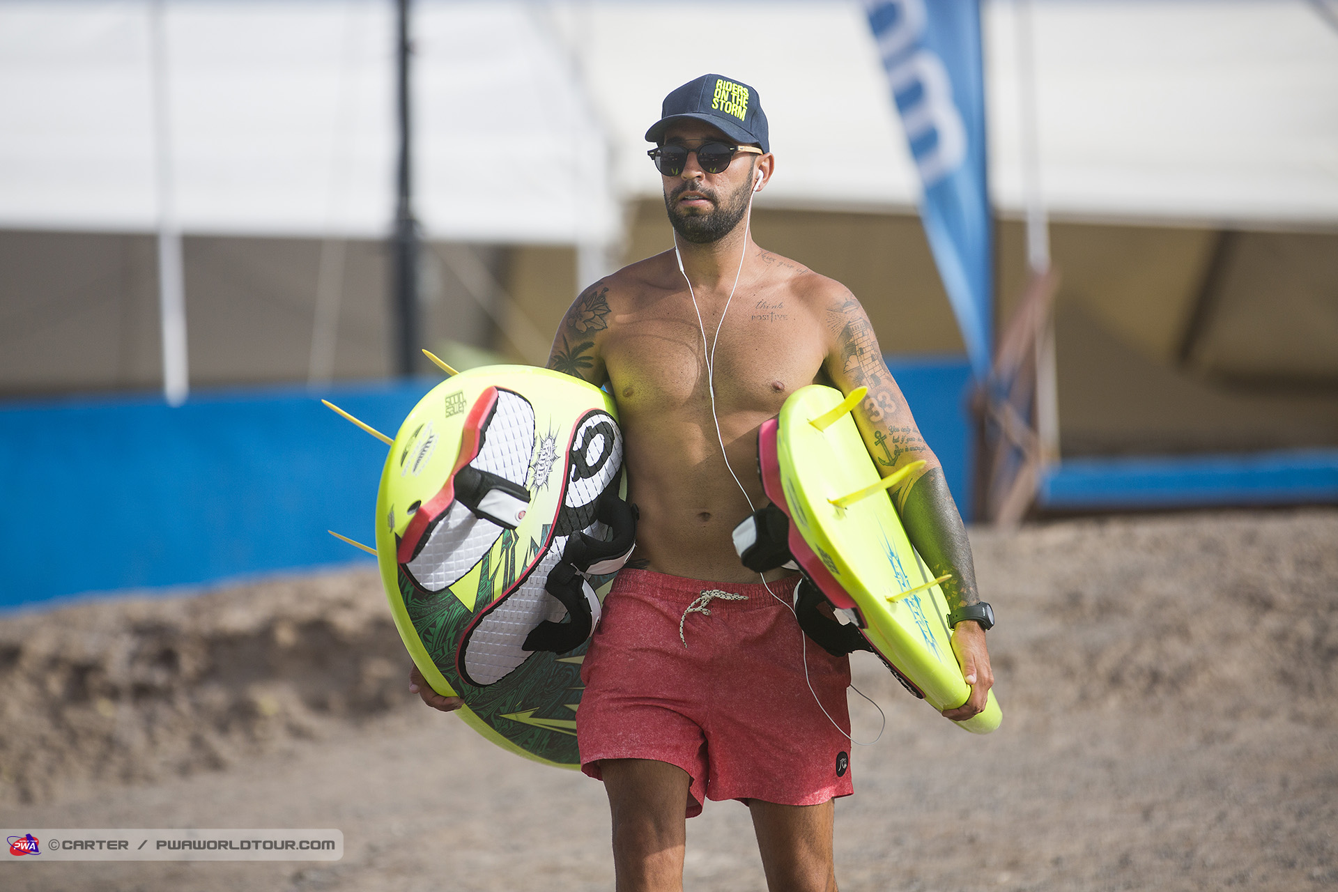 Omar Sanchez off to work