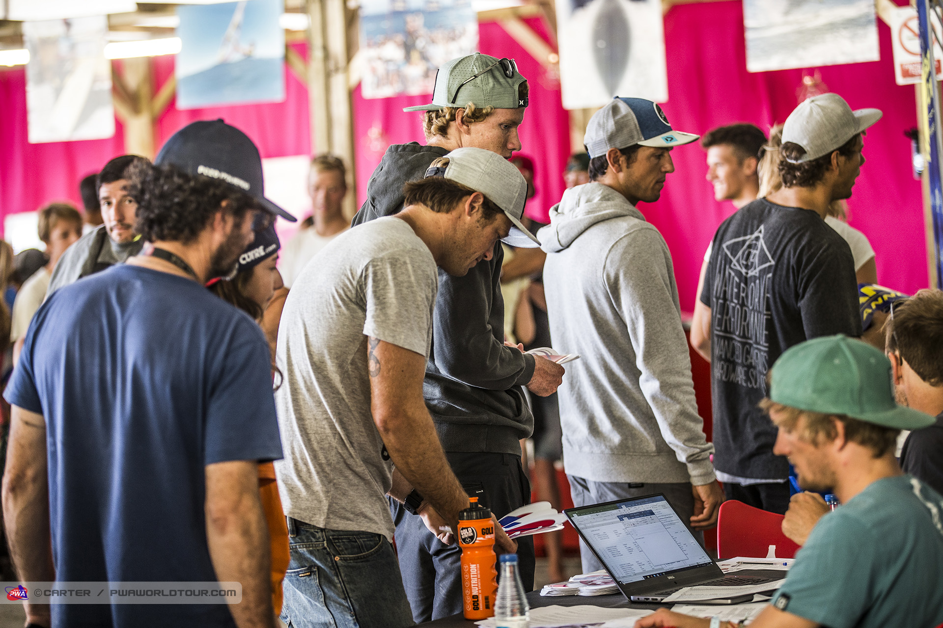 The registration line