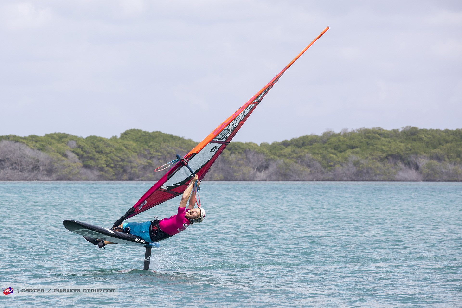Cruising on the foil