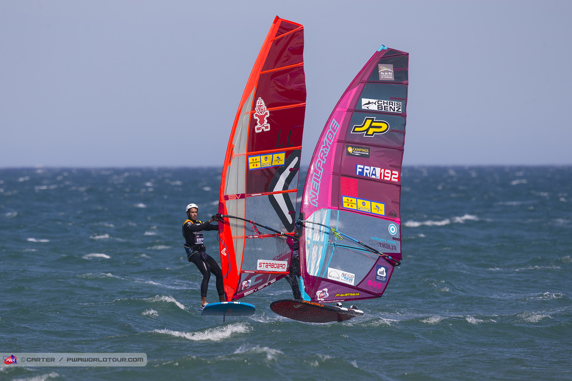 Algret and Albeau over the line