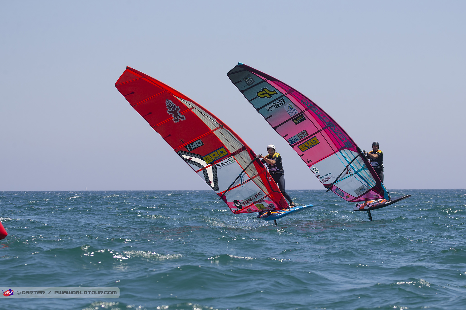 Gybe action Albeau versus Iachino