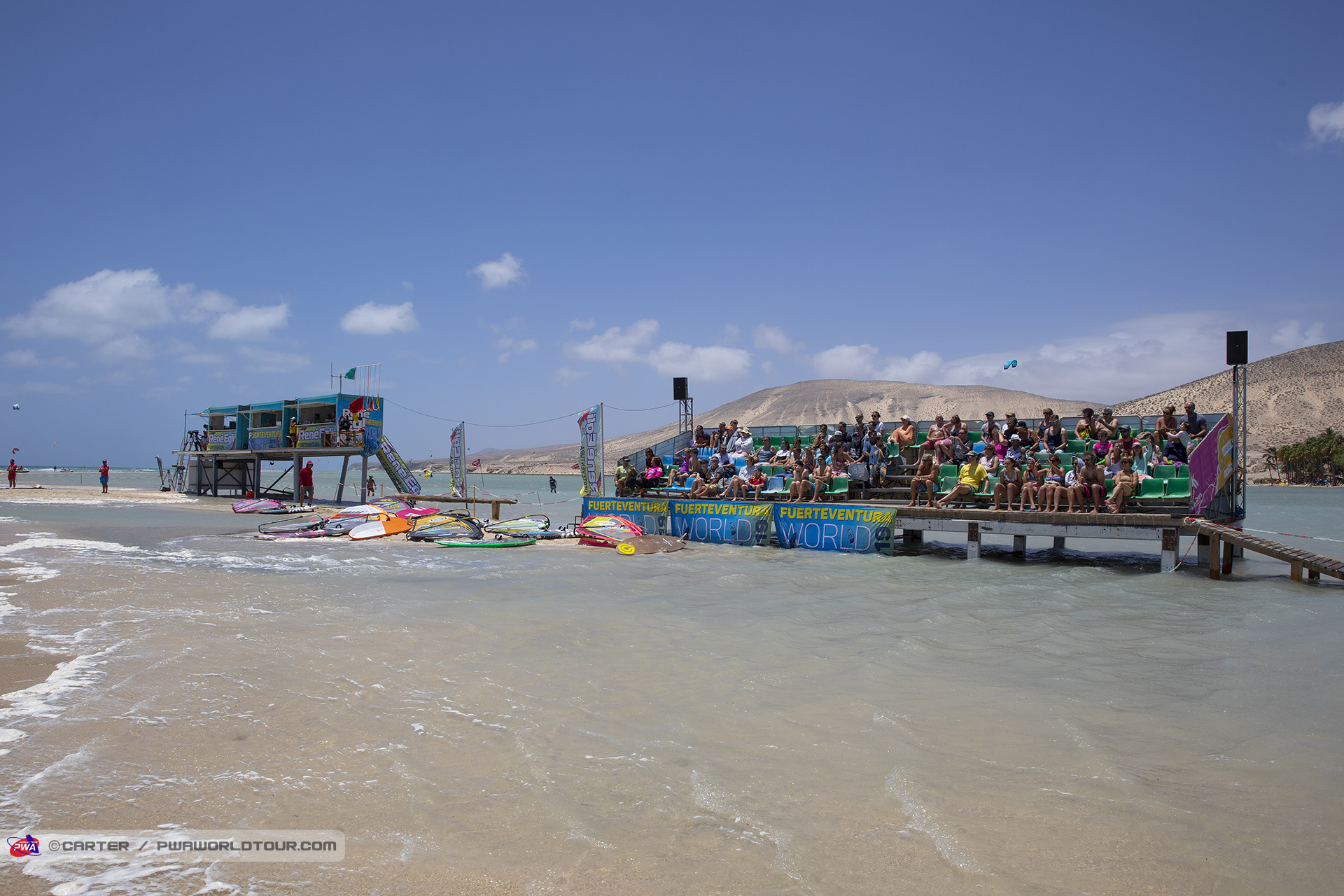 JUdges tower at high tide