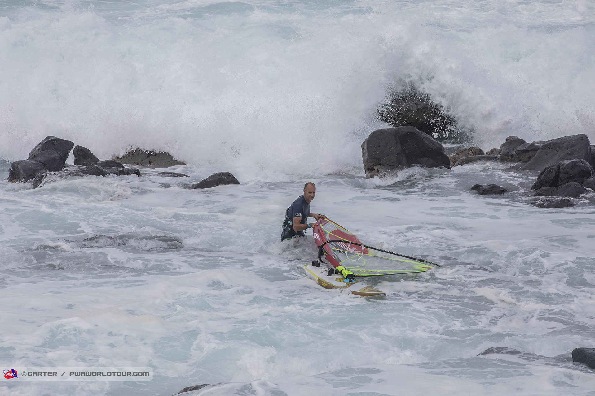 Pritchard on the rocks