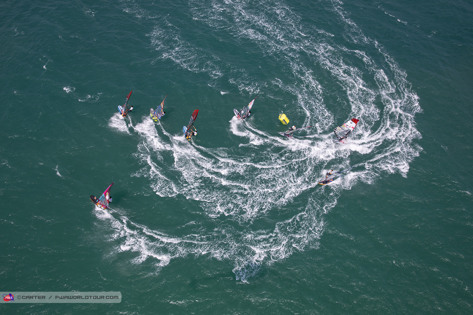First mark aerial view