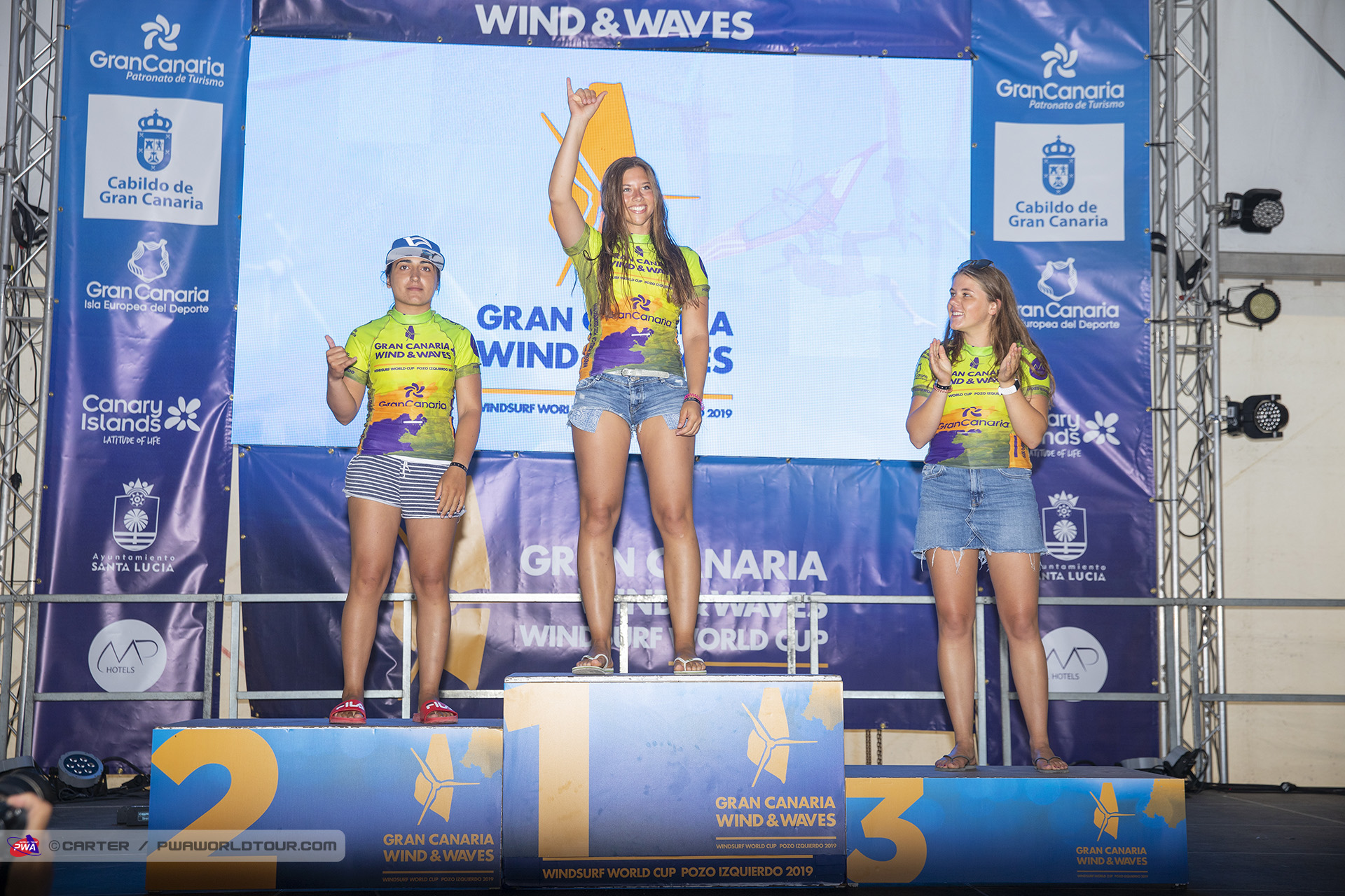Girls under 20 podium
