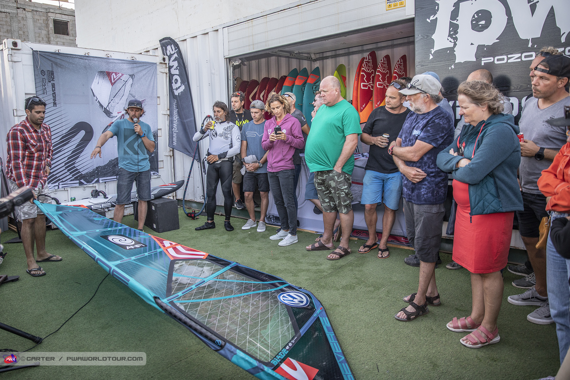 Severne show off their new sails