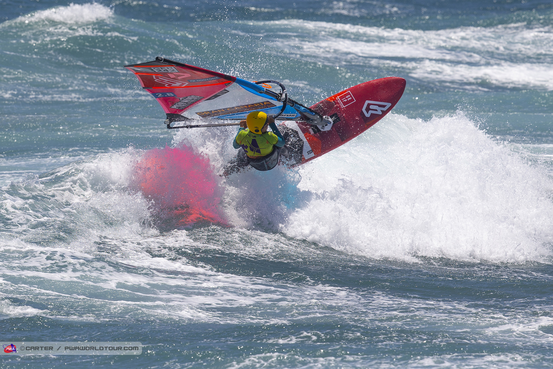Carlos Kiefer Quintana smacks it