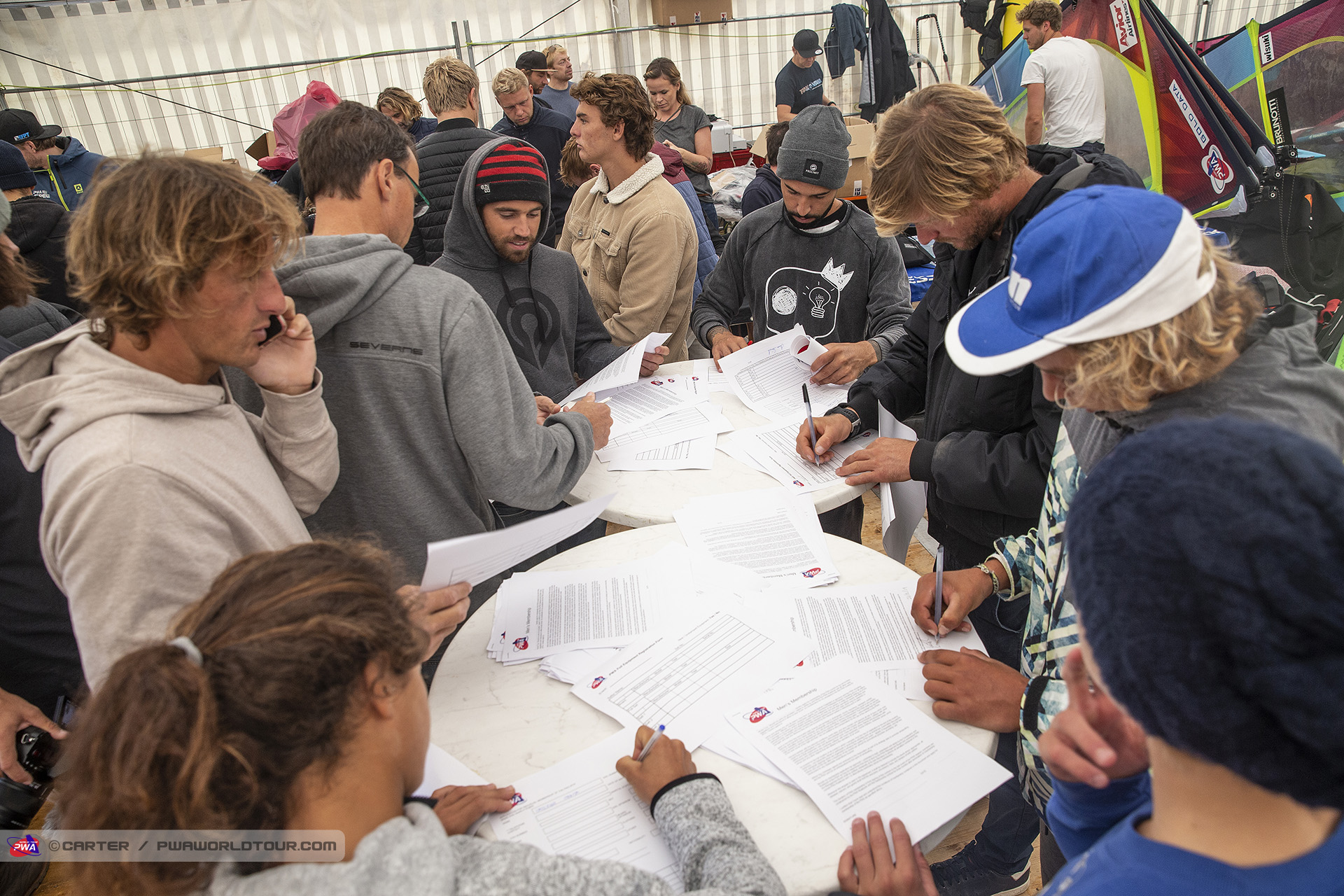 Scramble at registration