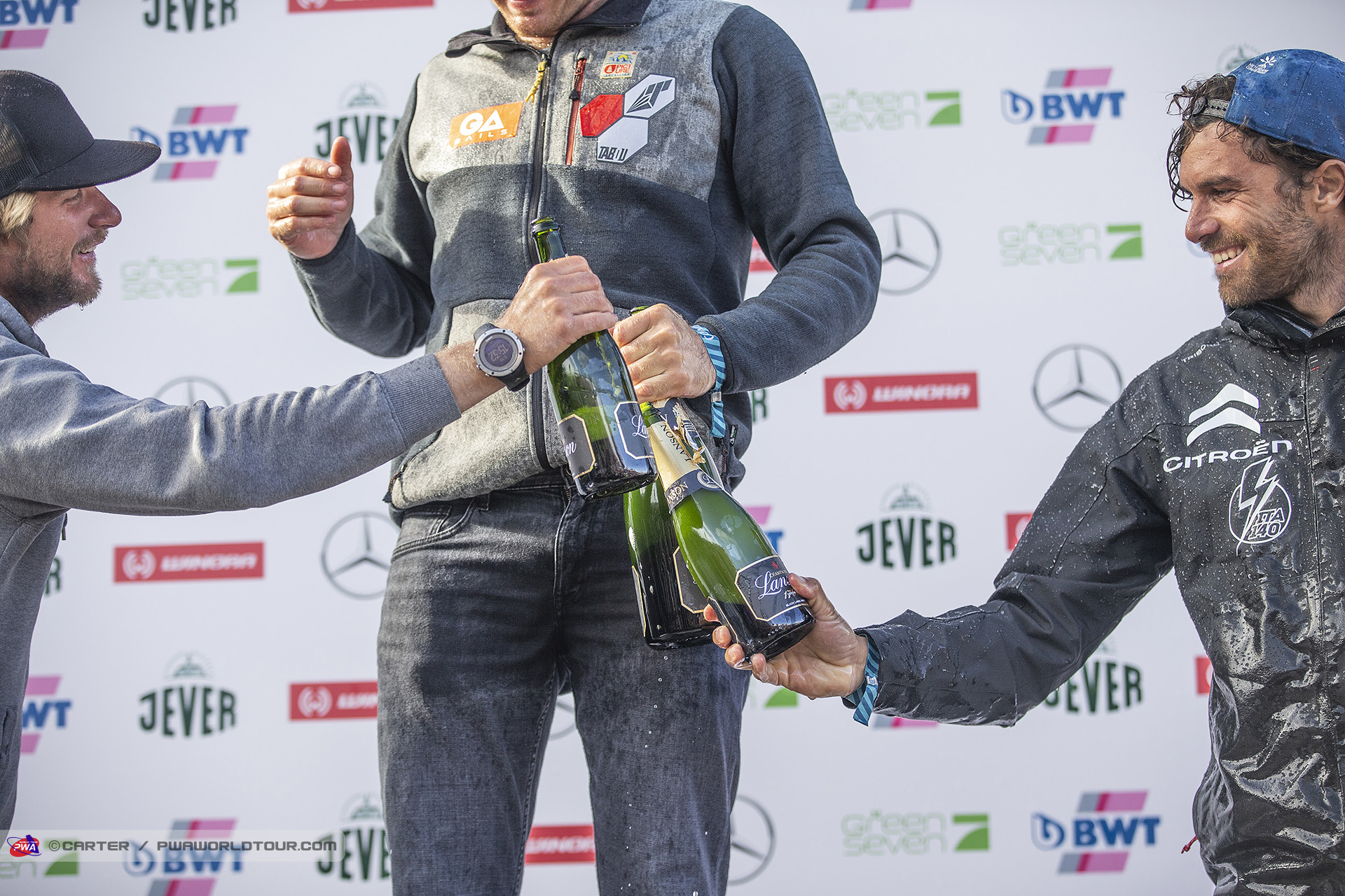 Top three celebrate