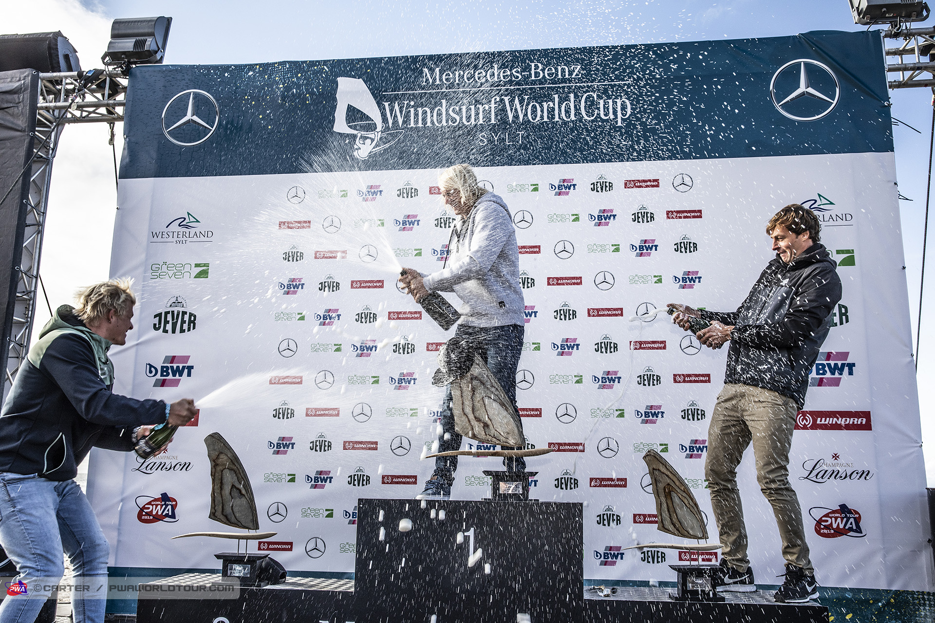 Top three freestylers celebrate